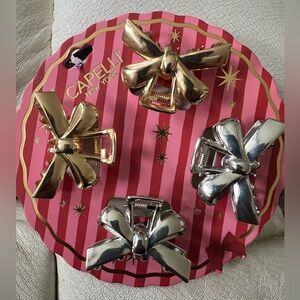 Capelli New York Gold and Silver Hair Clips